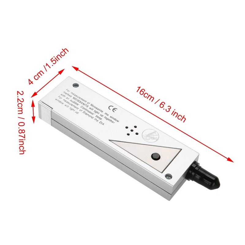 woobles Moissan Tester Professional High Precision Diamond Tester V2, Moissanite Detection, LED Diamond Indicator Test Diamonds Watcher Tool CE Certification Selector Gemstone Jewelry Gems Tool Jewelry Tools - Image 2
